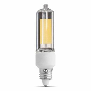 FEIT ELECTRIC LED BP35MC/830/LED Elektrische Miniatur-LED-Glühbirne, LED, T4, Miniatur-Kerzenleuchter-Schraube, Warmweiß | CP4ZFT 797UD3