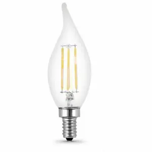 FEIT ELECTRIC LED BPCFC60930CAFIL/4 Bulb, BA10, Candelabra Screw, Candelabra Screw, 60 W, 3000K, LED, 4 Pack | CP4ZGA 797U70