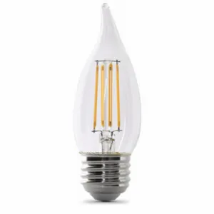 FEIT ELECTRIC LED BPEFC60950CAFIL/2/RP Bulb, BA10, Medium Screw, Medium Screw, 60 W, 5000K, 5.5 W Watts, 2 Pack | CP4ZCT 797U75