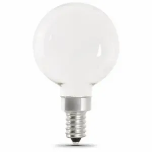 FEIT ELECTRIC LED BPG1660W927CAFIL2 Bulb G16 1/2, Candelabra Screw, Candelabra Screw, 60 W, LED, 2 Pack | CP4ZDG 797U78