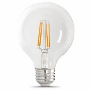 FEIT ELECTRIC LED G25100930CA/FIL/3 Bulb G25, Medium Screw, Medium Screw, 100, 3000K, 12 W Watts, 3 Pack | CP4ZGT 797U94