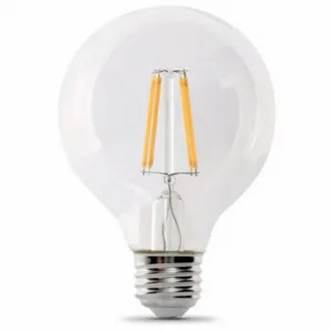 FEIT ELECTRIC LED G2560/927CA/FIL/3/RP Bulb G25, Medium Screw, Medium Screw, 60 W, 2700K, 5.5 W Watts, 3 Pack | CP4ZDU 797U89