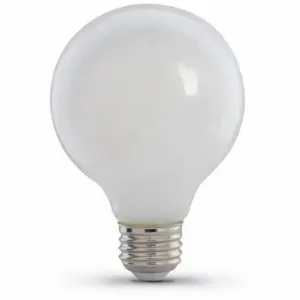 FEIT ELECTRIC LED G2560W927CA/FIL/3/RP Bulb G25, Medium Screw, Medium Screw, 60 W, 2700K, 5.5 W Watts, 3 Pack | CP4ZDT 797U90