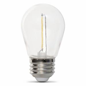 FEIT ELECTRIC LED S14/822/FILED/4 Glühbirne, S14, mittlere Schraube, 1 W INC, 1 W Watt, 50 lm, LED, 4er-Pack | CP4ZEZ 797UC0