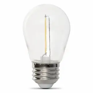 FEIT ELECTRIC LED S14/822/FILED/4 Bulb, S14, Medium Screw, 1W INC, 1 W Watts, 50 lm, LED, 4 Pack | CP4ZEZ 797UC0