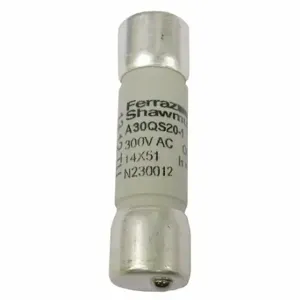 FERRAZ SHAWMUT A30QS20-1 Semiconductor Fuse, 20A, 300V AC, Cylindrical Body | CT3BEV 46C449