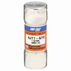 FERRAZ SHAWMUT AJT1-6/10N Fuse, 1 6/10 A, 600 VAC, 2-1/4 Inch Length x 13/16 Inch dia Fuse Size, Cylindrical Body | CT3AKT 4TAN3