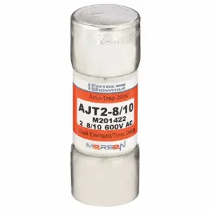 FERRAZ SHAWMUT AJT2-8/10N Fuse, 2 8/10 A, 600 VAC, 2-1/4 Inch Length x 13/16 Inch dia Fuse Size, Cylindrical Body | CT3AMR 4TAN8