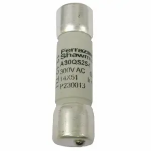 FERRAZ SHAWMUT P230013 Semiconductor Fuse, 25A, 300V AC, Cylindrical Body | CT3BJX 36A689