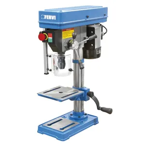 FERVI 0011 Drill Press, With Drive Belt, 690mm Height, 230V, 0.375kW | CJ4KXU