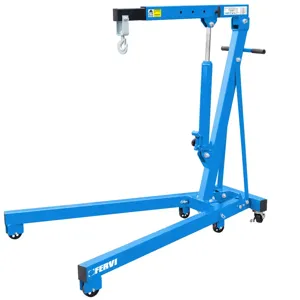 FERVI 0021/1 Hydraulic Folding Crane, 1000Kg Capacity, 1555 x 1010 x 1455mm Size | CJ4LDA