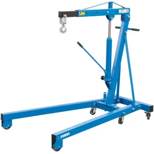 FERVI 0021/2 Hydraulic Folding Crane, 2000Kg Capacity, 1730 x 1025 x 1400mm Size | CJ4LDB