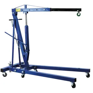 FERVI 0063 Hydraulic Folding Crane, 1000 kg Capacity, 680 - 1220 mm Boom Extension | CF3RRN