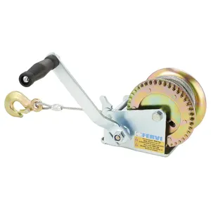 FERVI 0070/C Geared Hand Winch, 500 kg Capacity, 4 mm Cable Diameter | CF3RUR