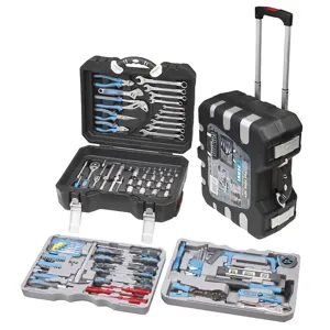 FERVI 0165 Tool Box, With Tools, Chrome Vanadium, 175 Pieces | CJ4KVL