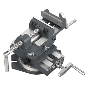 FERVI 0188/100G Two Way Cross Vise, With Swivel Base, 90 mm Opening, 100 x 25 mm Jaw Size | CF3RWX