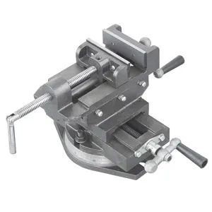 FERVI 0188/125G Two Way Cross Vise, With Swivel Base, 120 mm Opening, 125 x 40 mm Jaw Size | CF3RWY