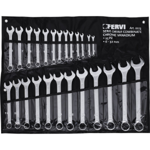 FERVI 0223 Ring-Maulschlüssel, Größe 6 bis 32 mm, 15-tlg. | CF3RAX