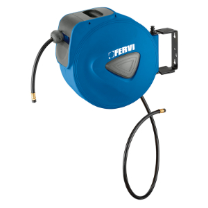 FERVI 0378/1510 Air Hose Reel, Auto Rewind, 18 Bar Pressure, 15 m Length | CF3RJQ