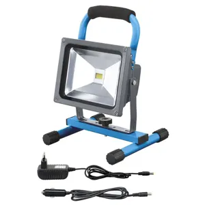 FERVI 0445/20 LED Floodlight, Rechargeable, 600/1450 Lumen Intensity, 20W | CF3RKU