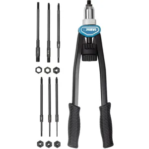 FERVI 0455 Double Hand Nut Riveter, 400M Length, 6 Pieces | CF3RCP