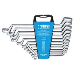 FERVI 0476 Ring Spanner Set, 6 to 32 mm Size, 15 pcs. | CF3RAZ