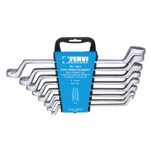 FERVI 0477 Ring Spanner Set, 6 to 22 mm Size, 12 pcs. | CF3RAY