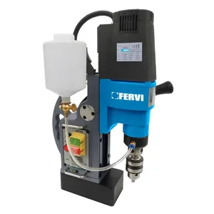 FERVI 0518/20 Magnetic Drill, 8500 N Magnetic Force, 165 mm Spindle Travel | CF3RLU