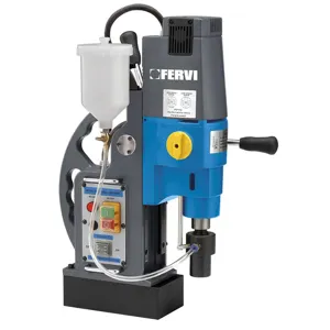 FERVI 0518/50 Magnetic Drill, 15000 N Magnetic Force, 220 mm Spindle Travel | CF3RLW