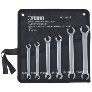 FERVI 0541S Flare Nut Wrench Set, 8 to 22 mm Set Size | CF3RBA