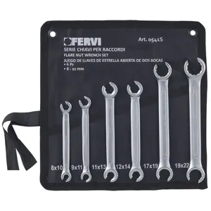 FERVI 0541S Flare Nut Wrench Set, 8 to 22 mm Set Size | CF3RBA