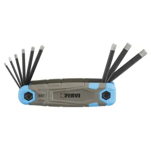 FERVI 0558/EP Hex Key Set, With Diamond Tip, 9 pcs. | CF3RBD