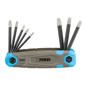 FERVI 0558/TX Torx Key Set, With Diamond Tip, 8 pcs. | CF3RBK