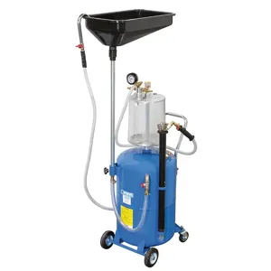 FERVI 0596 Oil Drainer, Pneumatic, 1500 mm Height, 70 L Tank Capacity | CF3RRV