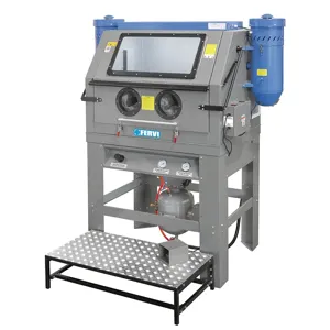 FERVI 0605 Sandblast Cabinet, 2 Dust Collectors, 6 To 8 Bar Pressure, 150Kg Capacity | CJ4LBV