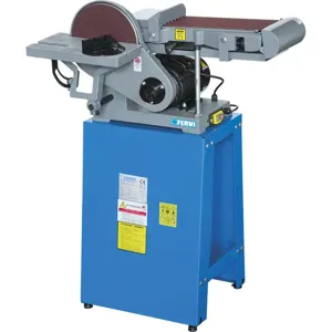 FERVI 0662 Tilting Bench Belt Sander, 330 m/min Belt Speed | CF3RKZ