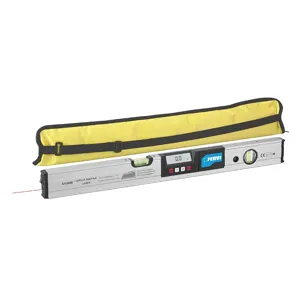 FERVI 0666 Digital Level, With Laser, 0 To 360 Deg. Measuring Range, 600mm Length | CJ4KXJ