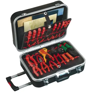 FERVI 0683 Trolley Tool Case, 25kg Capacity, ABS | CF3RFU