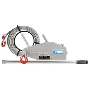 FERVI 0791/32 Wire Rope Pulling Hoist, 3200 kg Max Load, 20 m Length | CF3RUQ