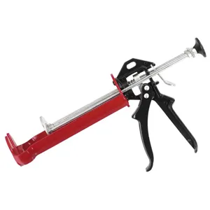 FERVI 0861 Epoxy Seal Caulk Gun, 9 Inch Length, Nickel Plated | CJ4KVJ