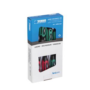 FERVI 0880/307 Screwdriver Set, Chrome, 7 Pieces | CJ4KUU