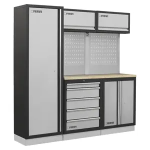 FERVI A007C Workshop Modular Furniture, 1960 x 498 x 2000 mm Size | CF3RDF