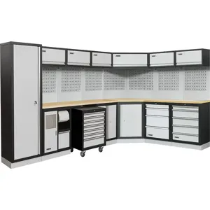 FERVI A007H Workshop Modular Furniture, 3500 x 2250 x 2000 mm Size, 498 mm Depth | CF3RDR