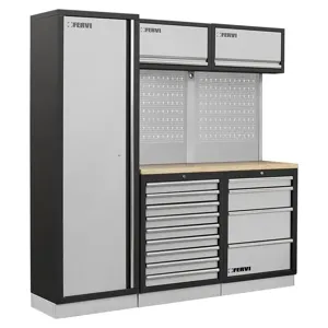 FERVI A007Q Workshop Modular Furniture, 1960 x 498 x 2000 mm Size | CF3REE