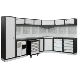 FERVI A008H Workshop Modular Furniture, 3500 x 2250 x 2000 mm Size, 498 mm Depth | CF3RDT