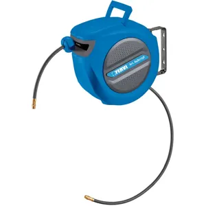 FERVI A481/15H Auto Rewind Air Hose Reel, 16m Hose Length, 18 Bar Max. Pressure | CJ4KWC