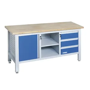 FERVI B009/A2 Workbench Kit, With Door, Shelf, Adjustable Feet, 1690 x 600 x 865 mm Size | CF3RCZ