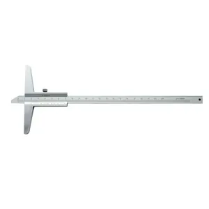 FERVI C007/200 Verniere Depth Gauge, 0 To 200mm Range, Chrome | CJ4KXE