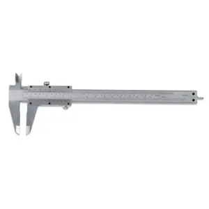 FERVI C019/150 Vernier Caliper, 0 - 150 mm Range, 40 mm Jaw Length, Chrome | CF3TCK