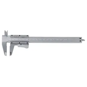 FERVI C057/150 Vernier Caliper, 0 - 150 mm Range, 0.05 mm Reading, Chrome | CF3TCJ